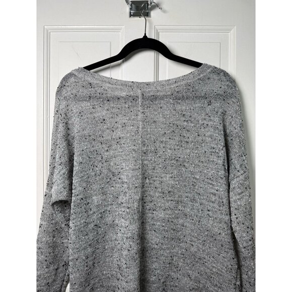 Harmony Grey and Black Semi Sheer Knit Sweater - Women's Size M - Picture 5 of 8